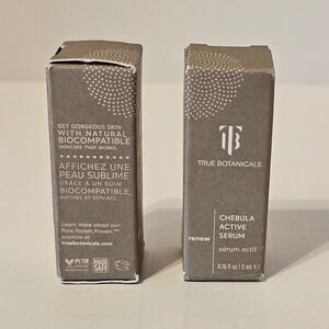 NEW TRUE BOTANICALS Chebula Active Serum Renew 0.16 fl oz 5 ml, SET of 2
